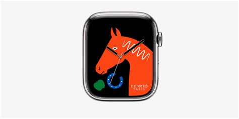 hermes lucky horse face apple watch.